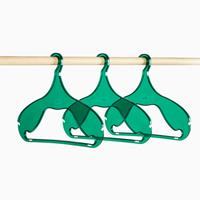 Dina Clothes hanger - transparent green 2